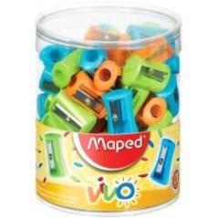 Maped sacapuntas vivo 1 agujero colores -bote expositor 75u- - Imagen 1