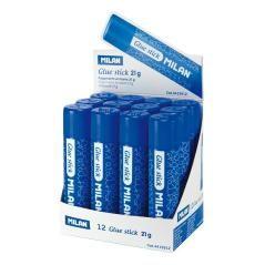 Milan pegamento en barra 21gr caja expositora -12 ud-