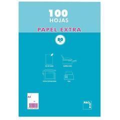 Pacsa paquete de papel de 100 hojas retractilado liso a4 80 gr - Imagen 1