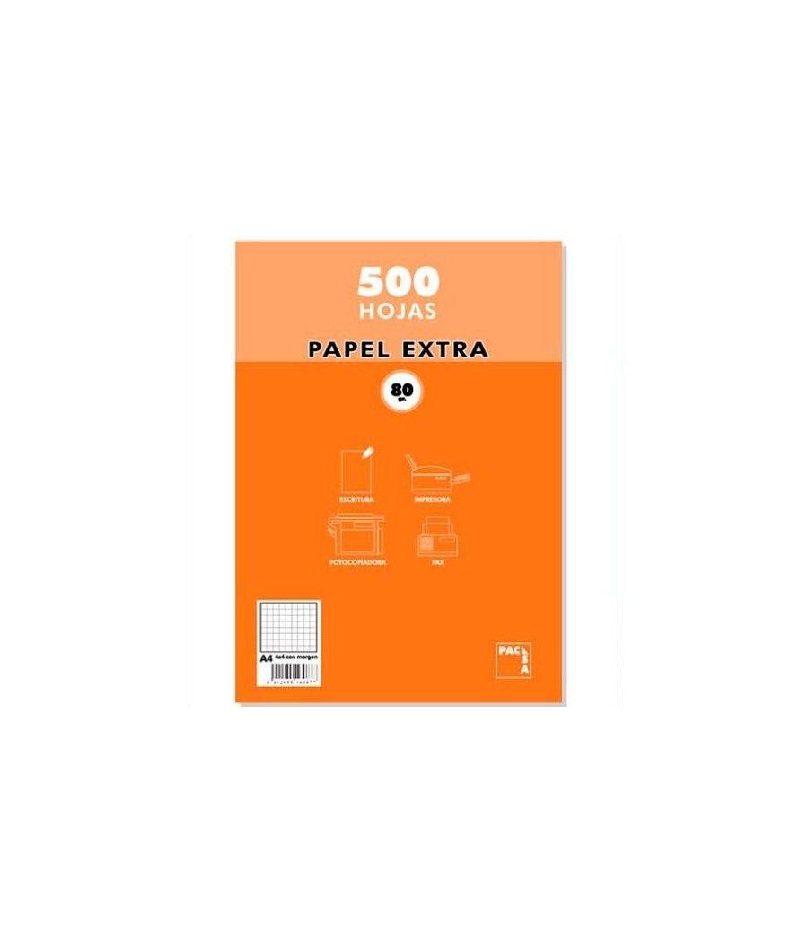 Pacsa papel multifunciÓn 500 hojas 80gr a4 rayado 6x6 blanco - Imagen 1