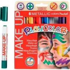 Playcolor estuche 6 barras de maquillaje make up metallic c/surtidos - Imagen 1