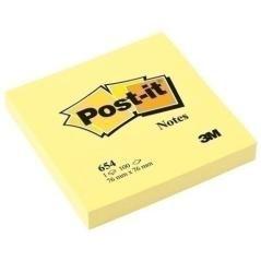 Post-it blocs notas 654 canary yellow 76x76 -pack 12- - Imagen 1