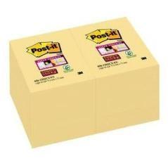 Post-it bloc notas adhesivas 656 100h 51x76 canary yellow paquete 12 ud