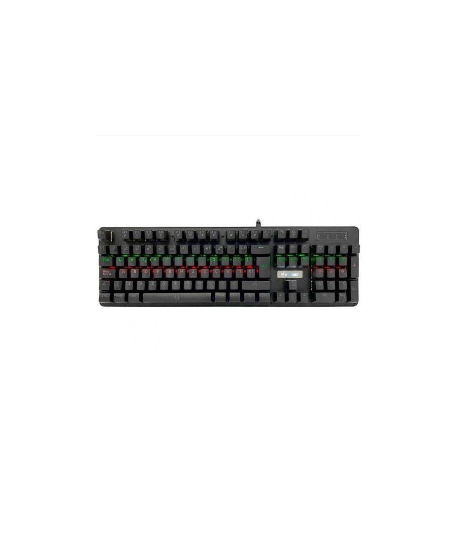 Woxter teclado gaming rx 900k mecÁnico cable usb retroiluminado led rgb qwerty espaÑol abs negro - Imagen 1