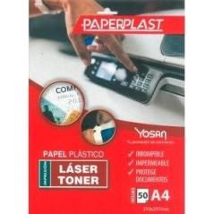 Yosan papel plÁstico paperplast pelÍcula de poliester 150 micras imprimible a4 -paquete 50h- - Imagen 1