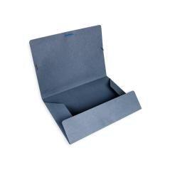 Carpeta liderpapel gomas folio 3 solapas cartón pintado azul 410 g/m2 pack 10 unidades - Imagen 5