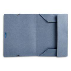 Carpeta liderpapel gomas folio 3 solapas cartón pintado azul 410 g/m2 pack 10 unidades - Imagen 6