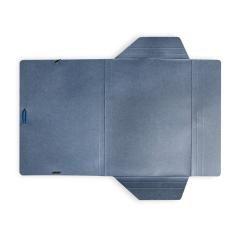 Carpeta liderpapel gomas folio 3 solapas cartón pintado azul 410 g/m2 pack 10 unidades - Imagen 7