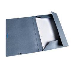 Carpeta liderpapel gomas folio 3 solapas cartón pintado azul 410 g/m2 pack 10 unidades - Imagen 8