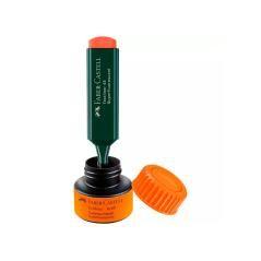 Tinta rotulador faber castell textliner fluorescente 1549 con sistema capilar color naranja frasco de 30 ml - Imagen 3