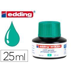 Tinta rotulador edding mtk25 con sistema capilar color verde frasco de 25 ml - Imagen 1