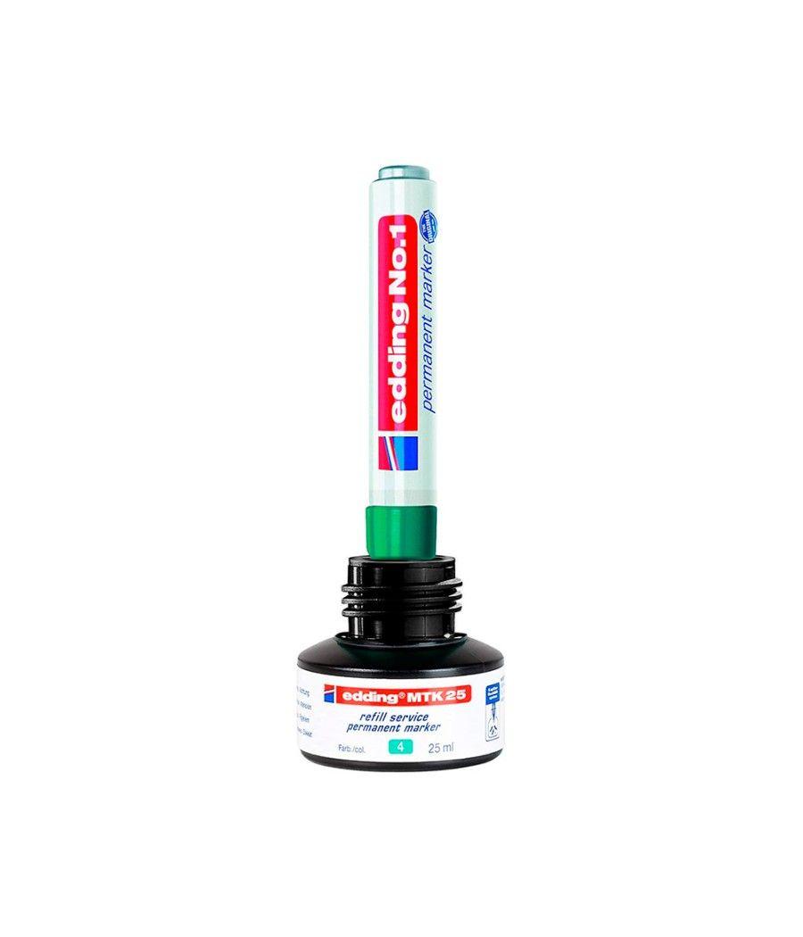 Tinta rotulador edding mtk25 con sistema capilar color verde frasco de 25 ml - Imagen 3