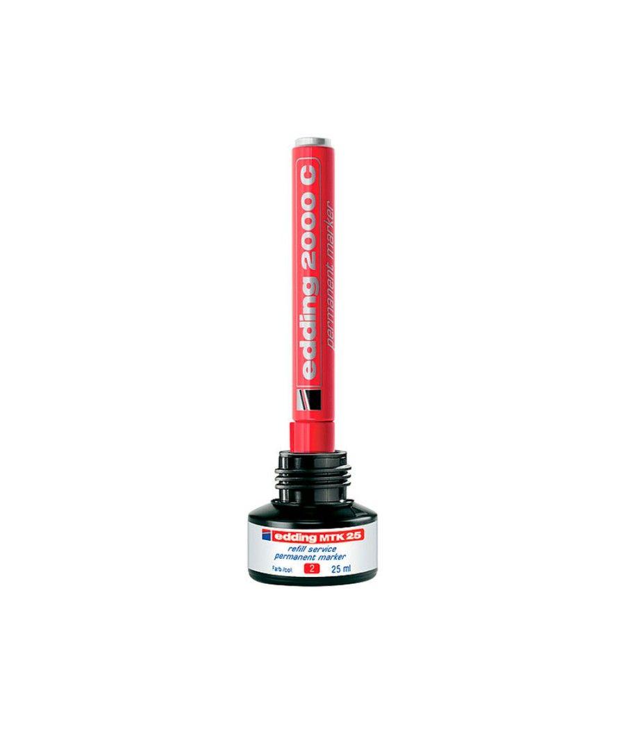 Tinta rotulador edding mtk25 con sistema capilar color rojo frasco de 25 ml - Imagen 3