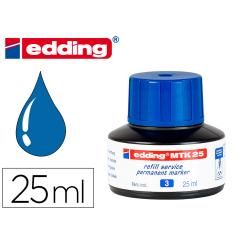 Tinta rotulador edding mtk25 con sistema capilar color azul frasco de 25 ml - Imagen 1