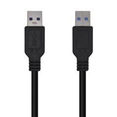 Cable usb 3.0 aisens a105-0447/ usb macho - usb macho/ 2m/ negro - Imagen 1