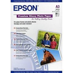 Epson papel premium glossy photo 255g, 20 hojas de a3 - Imagen 1