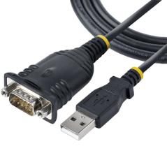 StarTech.com Cable de 1m USB a Serie, Conversor DB9 Macho RS232 a USB, Prolific, Adaptador USB a Serial para PLC/Impresora/Escán