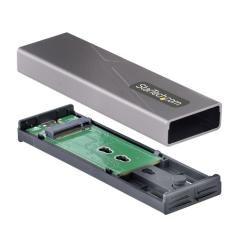 StarTech.com Caja Externa de Aluninio USB-C 10Gbps a NVMe M.2 o SSD M.2 SATA - Sin Herramientas para SSD M.2 NGFF PCIe/SATA - co