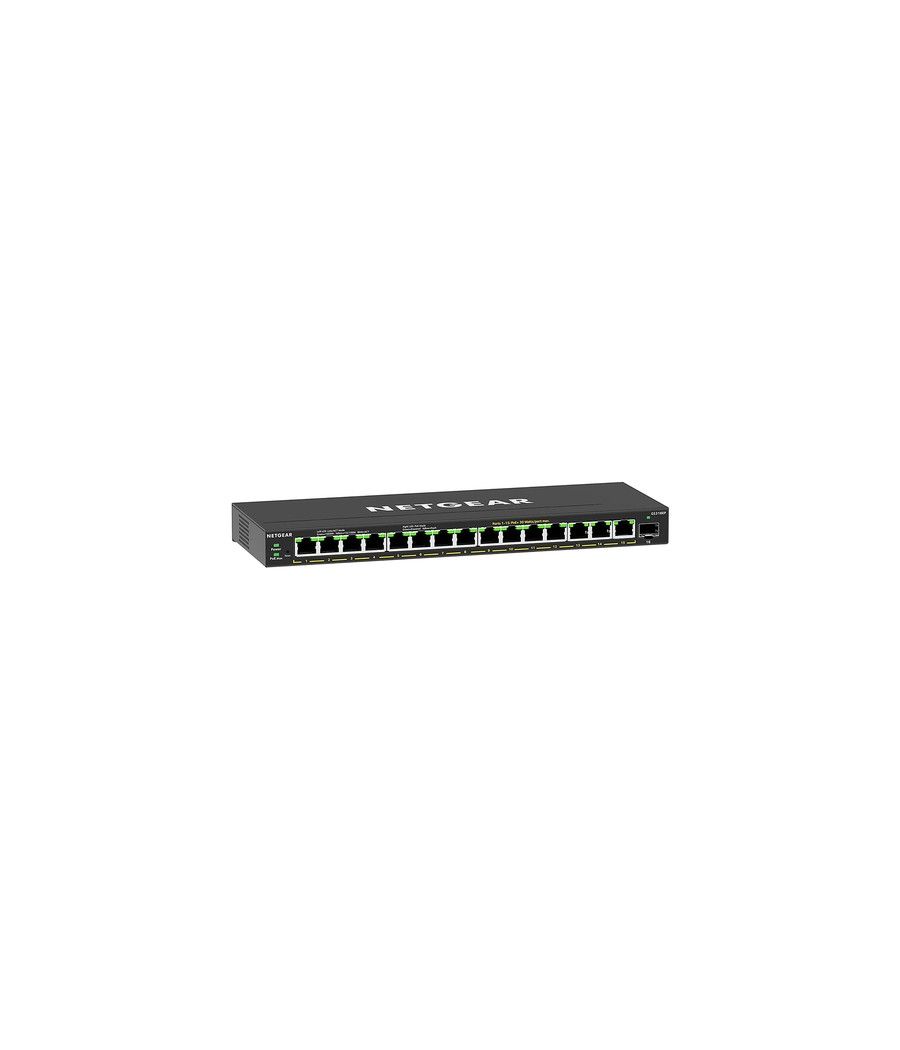 NETGEAR GS316EP-100PES switch Gestionado Gigabit Ethernet (10/100/1000) Energía sobre Ethernet (PoE) Negro - Imagen 1
