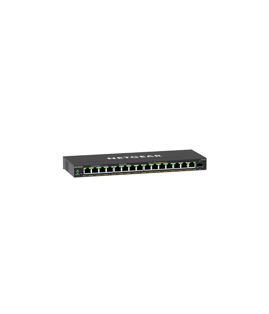 NETGEAR GS316EP-100PES switch Gestionado Gigabit Ethernet (10/100/1000) Energía sobre Ethernet (PoE) Negro - Imagen 5