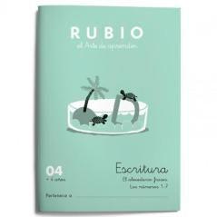 Rubio cuaderno de escritura nº 04 pack 10 unidades - Imagen 1