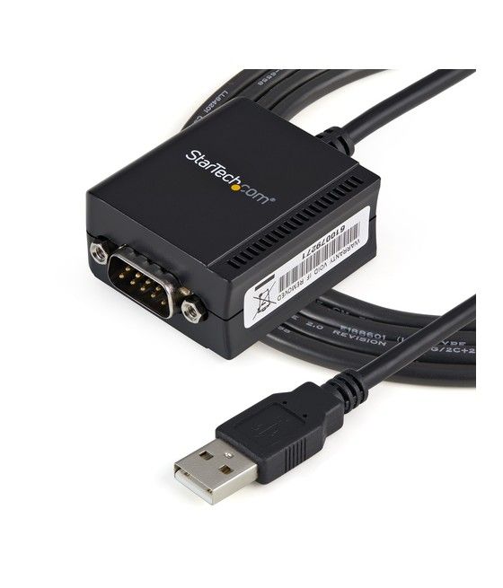 StarTech.com Cable 1,8m USB a Puerto Serie Serial RS232 DB9 con Retención del Puerto de Asignación COM - Imagen 4