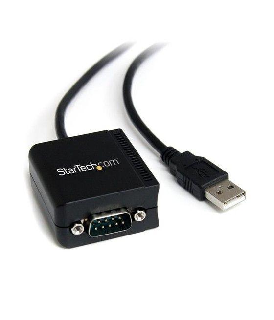 StarTech.com Cable Adaptador 1,8m USB a 1 Puerto Serie Serial RS232 DB9 FTDI Aislamiento Óptico - Imagen 1