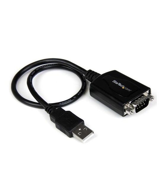 StarTech.com Cable Profesional de 0,3m USB a Puerto Serie Serial RS232 DB9 con Retención del Puerto COM - Imagen 1