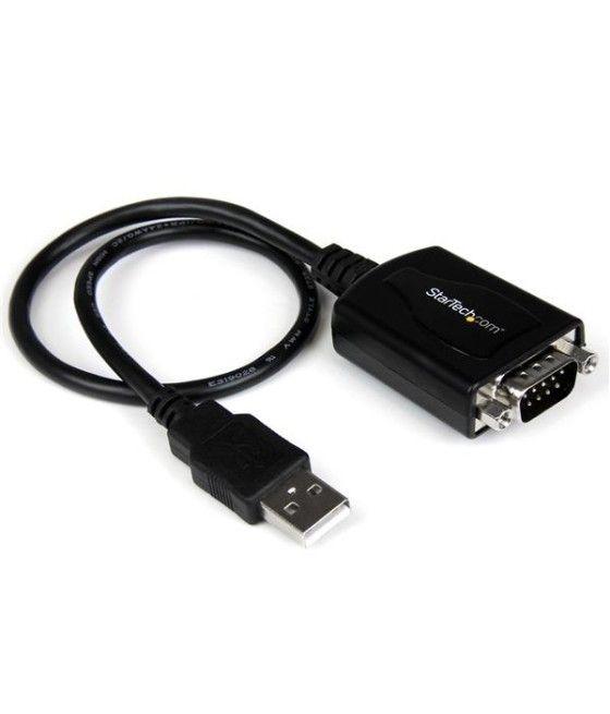StarTech.com Cable Profesional de 0,3m USB a Puerto Serie Serial RS232 DB9 con Retención del Puerto COM - Imagen 2