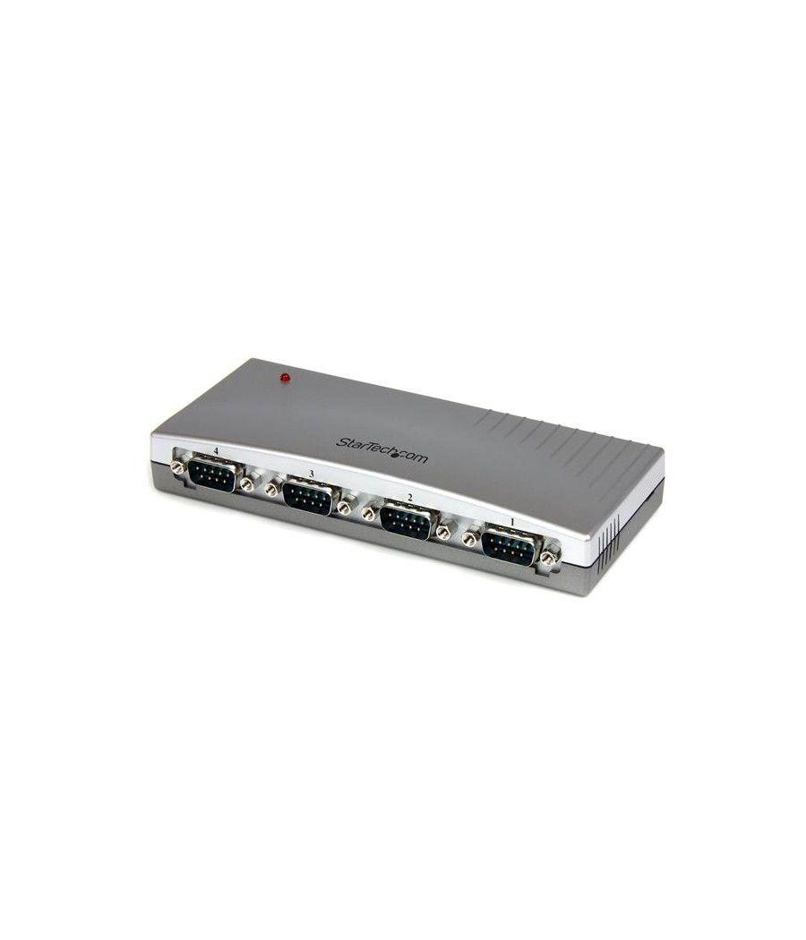 StarTech.com Hub Concentrador USB a 4 Puertos Serie RS232 - Ladrón Serie DB9 - Adaptador USB a Serie - Imagen 2