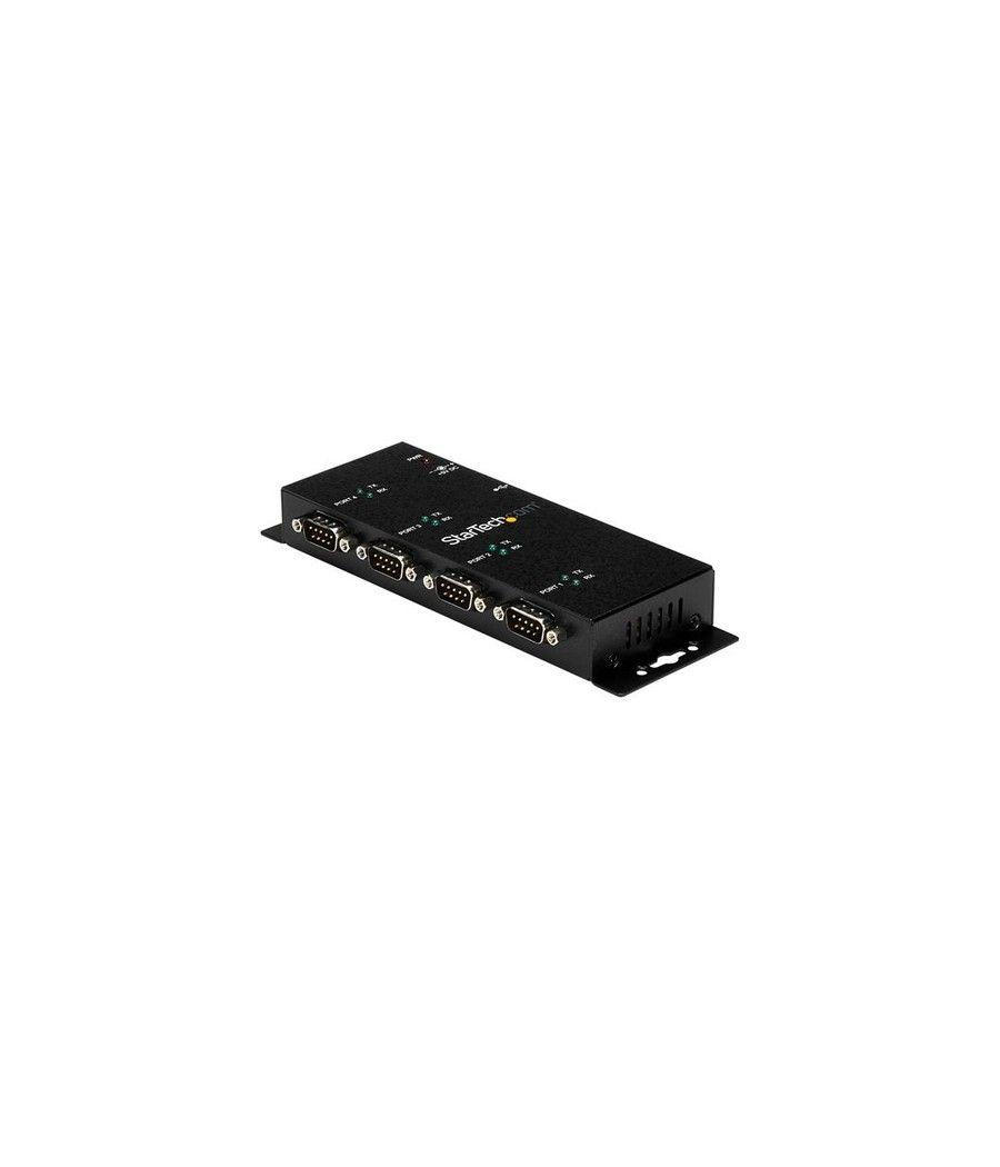 StarTech.com Concentrador Adaptador USB a Serie RS232 DB9 4 Puertos – Riel DIN Industrial y Montaje en Pared - Imagen 2