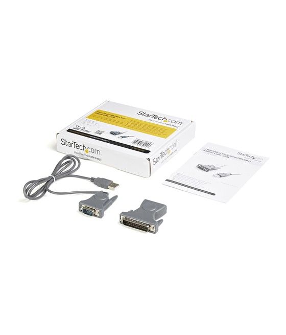 StarTech.com Cable Adaptador de 0,9m USB a Serie Serial DB9 DB25 RS232 - Imagen 6