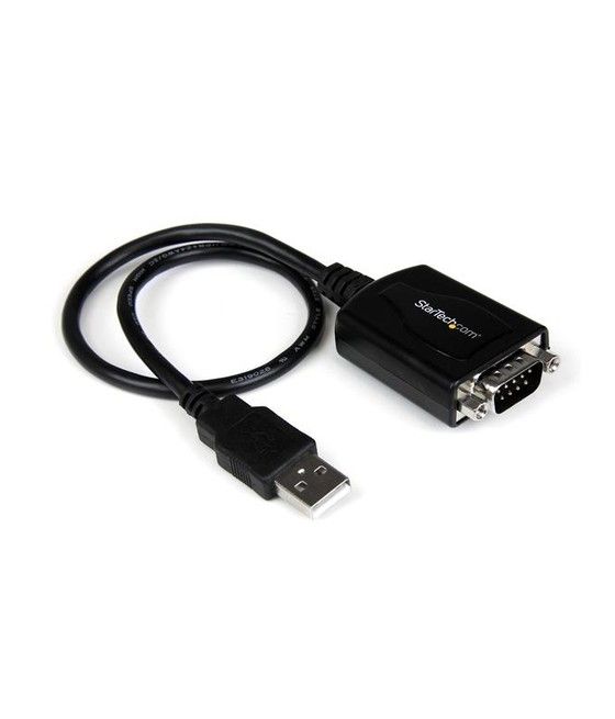 StarTech.com Cable 0,3m USB a Puerto Serie Serial RS232 DB9 con Retención del Puerto de Asignación COM - Imagen 1