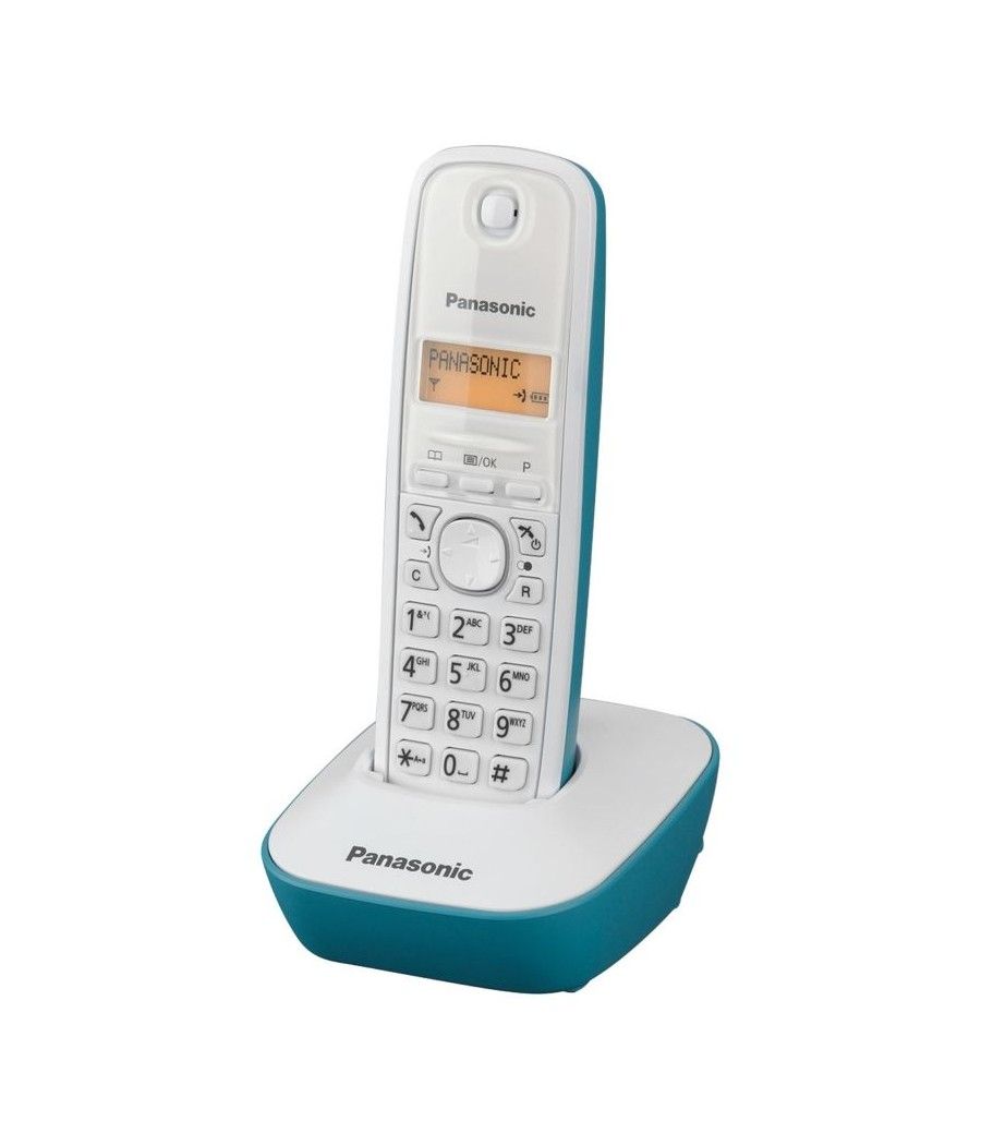 Teléfono inalámbrico panasonic kx-tg1611/ blanco/ azul - Imagen 1