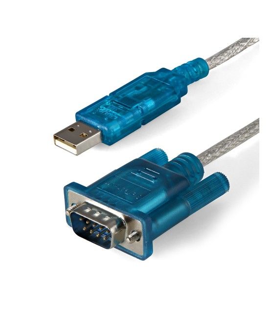 StarTech.com Cable Adaptador 0,9m USB a Puerto Serie Serial RS232 DB9 PC Mac Linux - Imagen 1