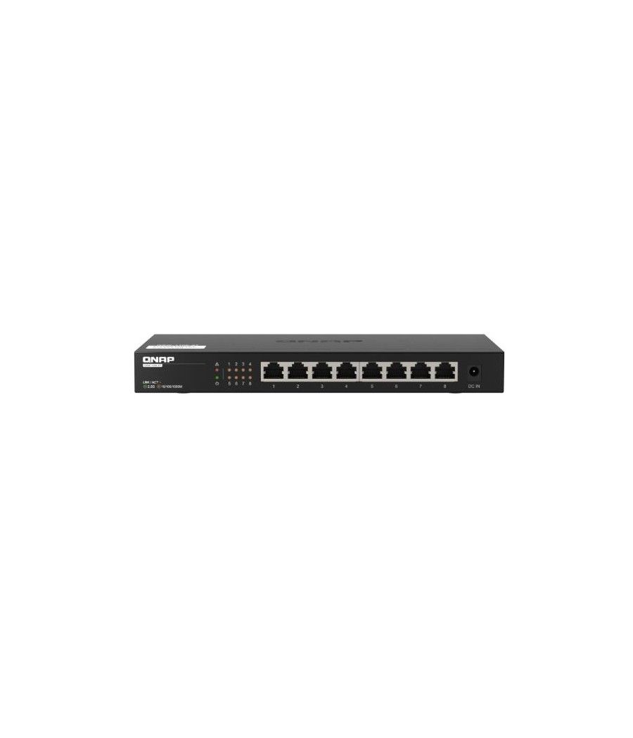 QNAP QSW-1108-8T switch No administrado 2.5G Ethernet (100/1000/2500) Negro - Imagen 1