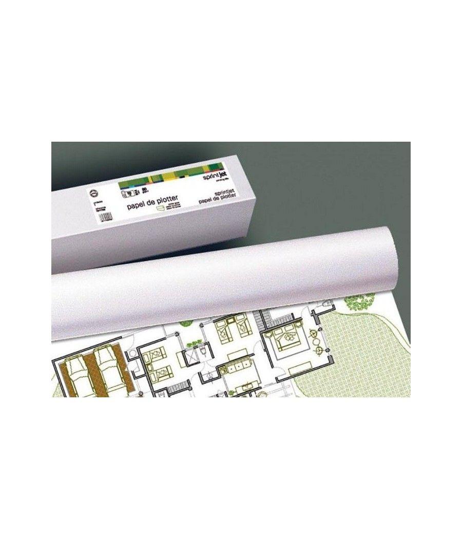 Fabrisa rollo de papel para plotter 914x45x50 100gr blanco opaco - Imagen 1