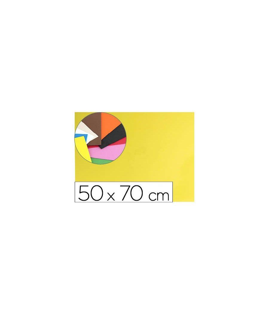 Goma eva liderpapel 50x70cm 60g/m2 espesor 1.5mm amarillo pack 10 unidades - Imagen 1