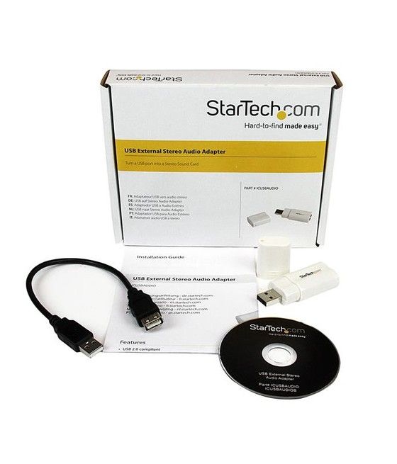 StarTech.com Tarjeta de Sonido Estéreo USB Externa Adaptador Conversor - Blanco - Imagen 6