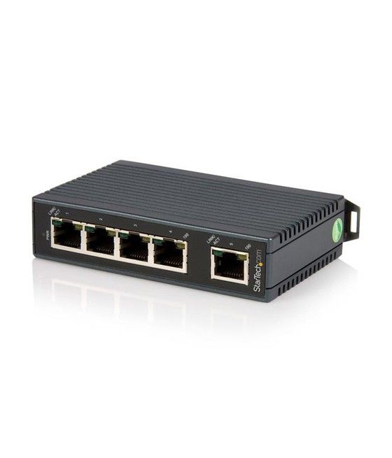 StarTech.com Switch Conmutador Industrial Ethernet de 5 Puertos RJ45 de Montaje en Carril DIN - Imagen 1