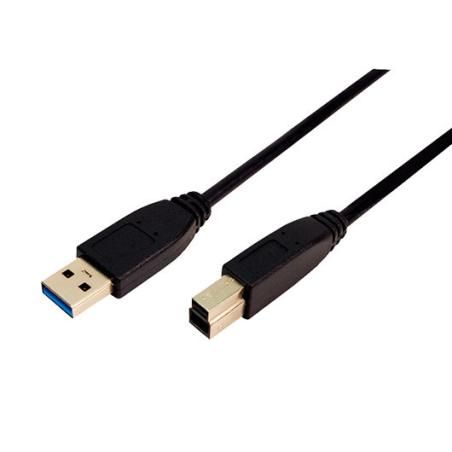 Cable usb(a) 3.0 a usb(b) 3.0 logilink 2m negro - Imagen 1
