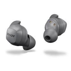 Lindy LE400W Auriculares True Wireless Stereo (TWS) Dentro de oído Coche Bluetooth Gris - Imagen 1