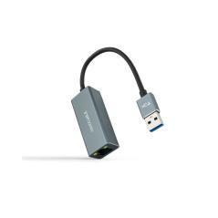 Conversor usb 3.0 a ethernet gigabit 10/100/1000 mbps 15 cm gris nanocable - Imagen 1