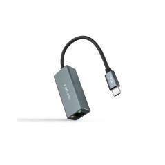 Conversor usb-c a ethernet gigabit 10/100/1000 15cm gris nanocable - Imagen 1