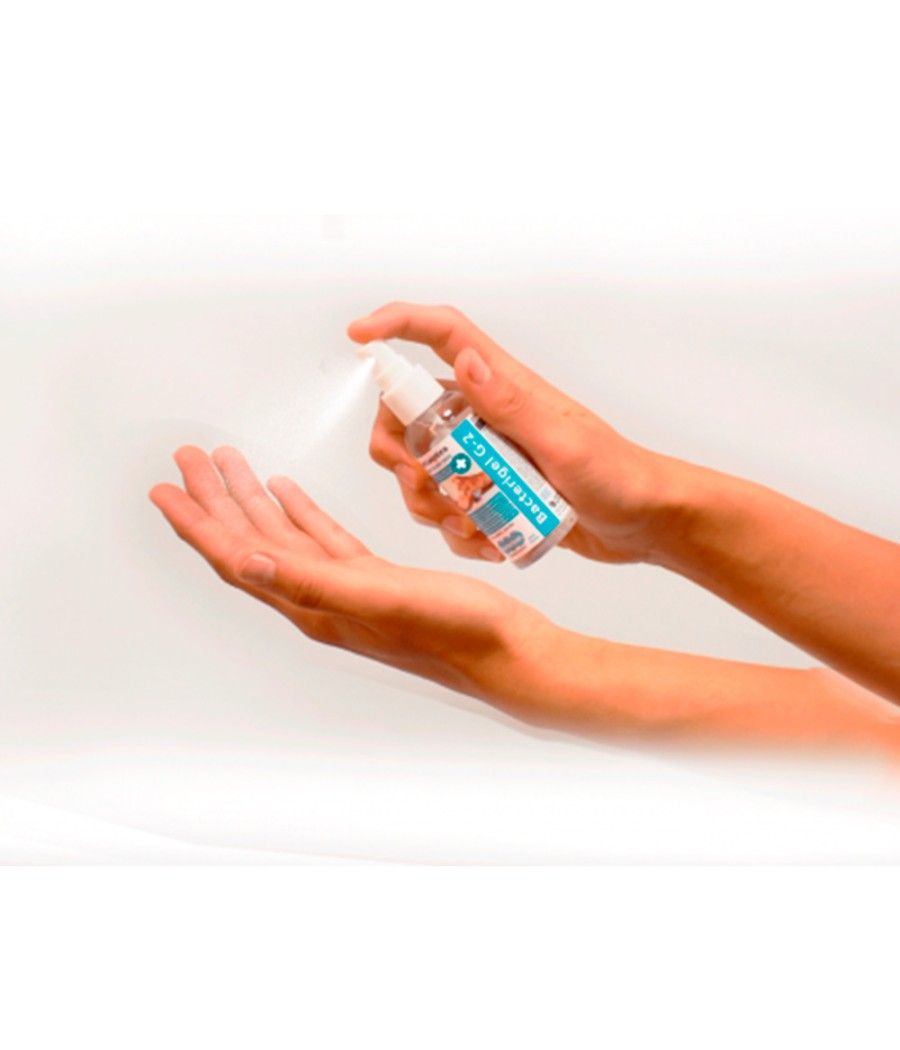 Gel hidroalcoholico antiseptico bacterigel g5 para manos limpia desinfecta sin aclarado spray de 60 ml - Imagen 3