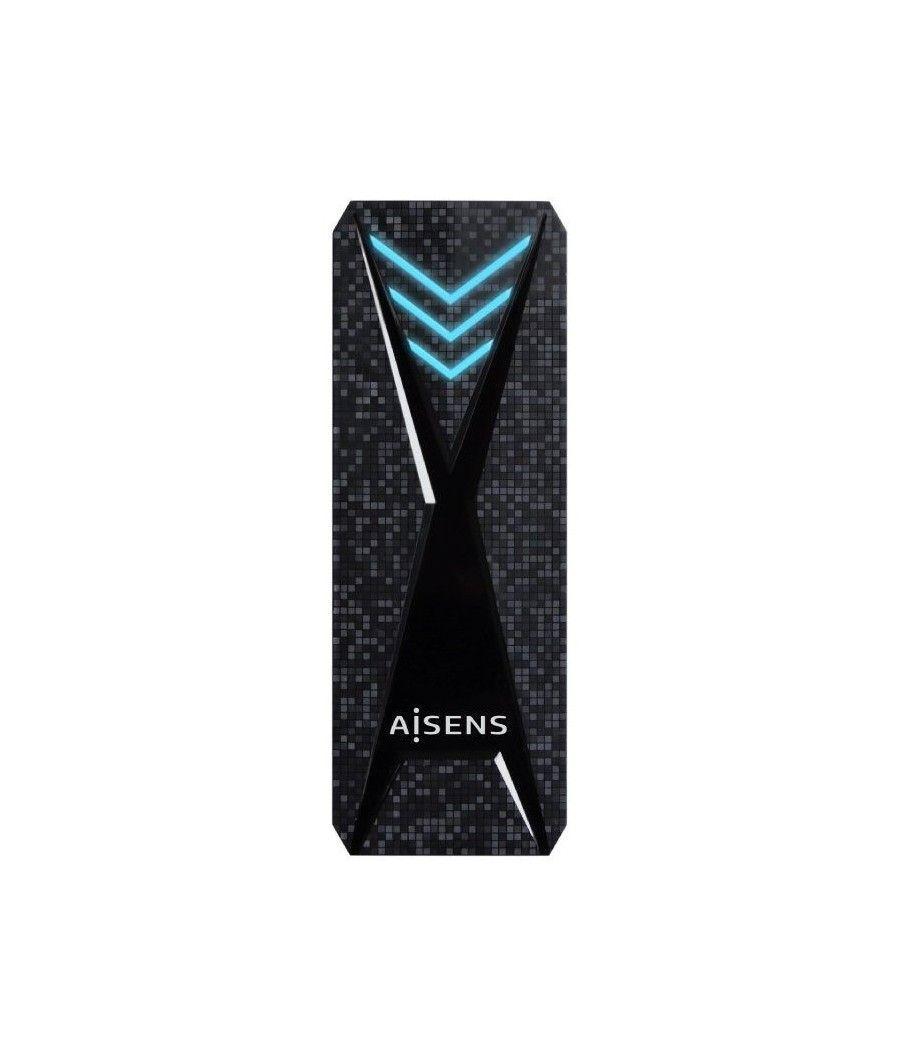 Caja externa para disco duro ssd m.2 nvme aisens asm2-rgb013b/ usb 3.2 gen2/ sin tornillos - Imagen 1