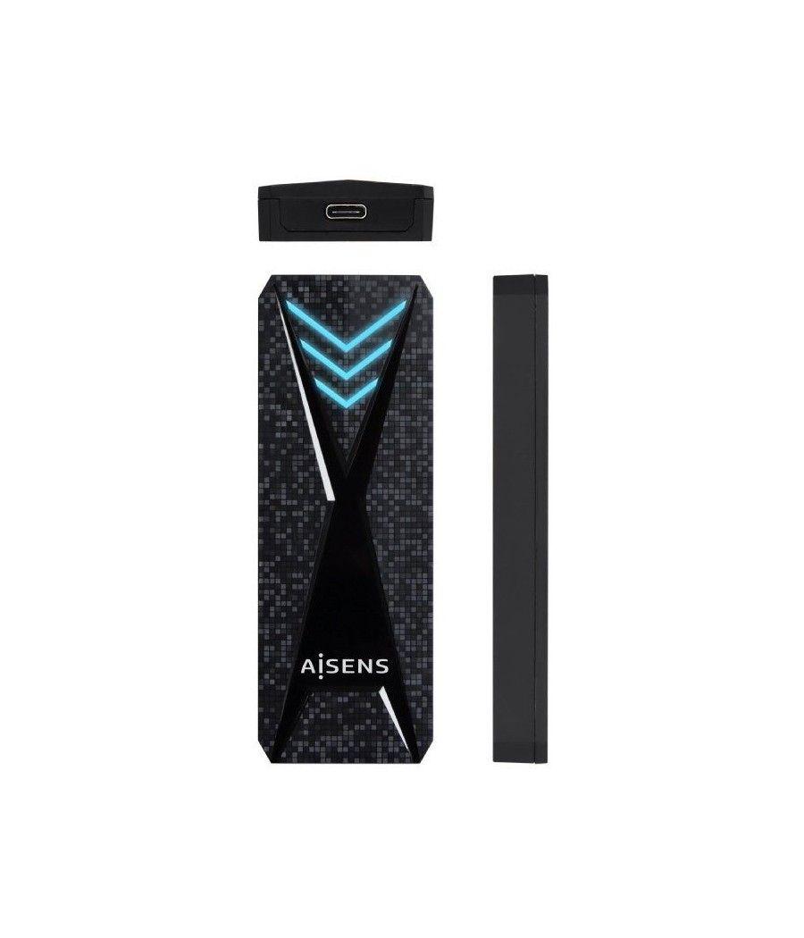 Caja externa para disco duro ssd m.2 nvme aisens asm2-rgb013b/ usb 3.2 gen2/ sin tornillos - Imagen 2