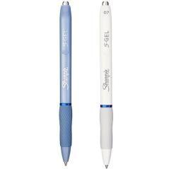 Sharpie bolÍgrafo sgel fashion surtidos cuerpo blanco - azul celeste 0.7mm gel azul pack 12 unidades - Imagen 1