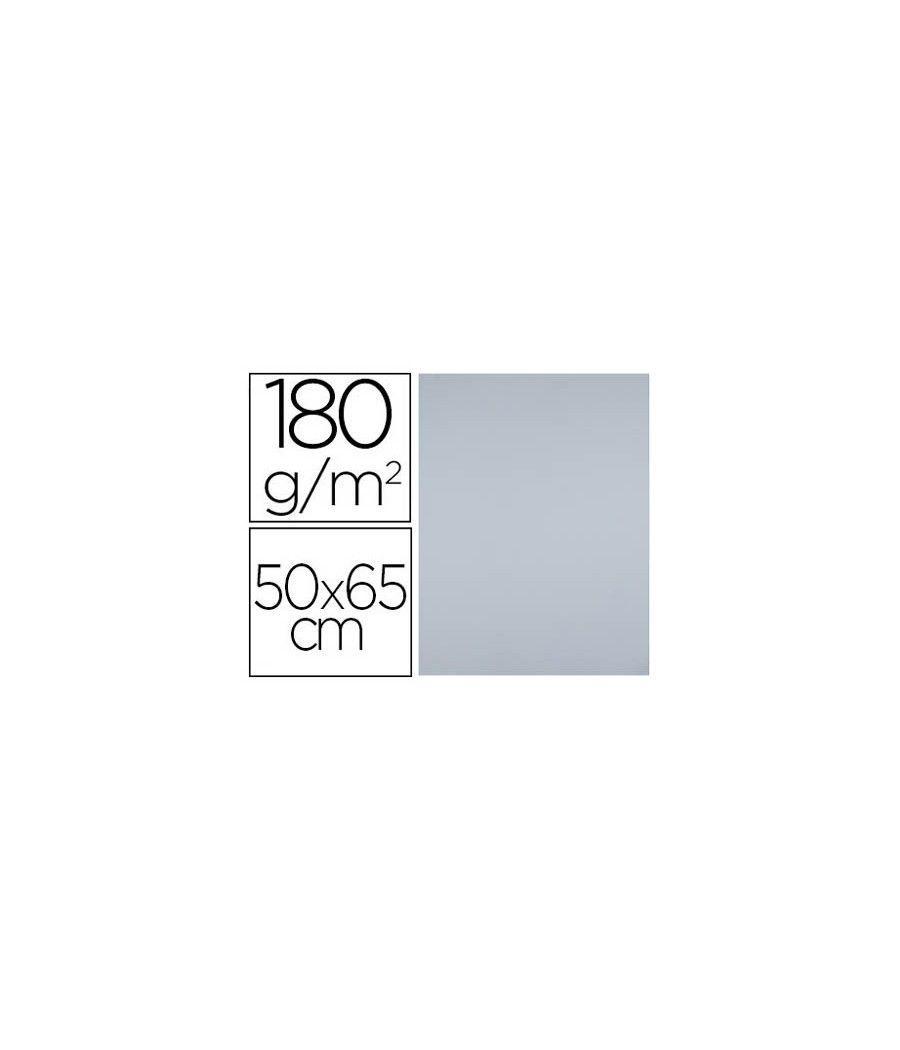 Cartulina liderpapel 50x65 cm 180 gr gris paquete de 25 - Imagen 1