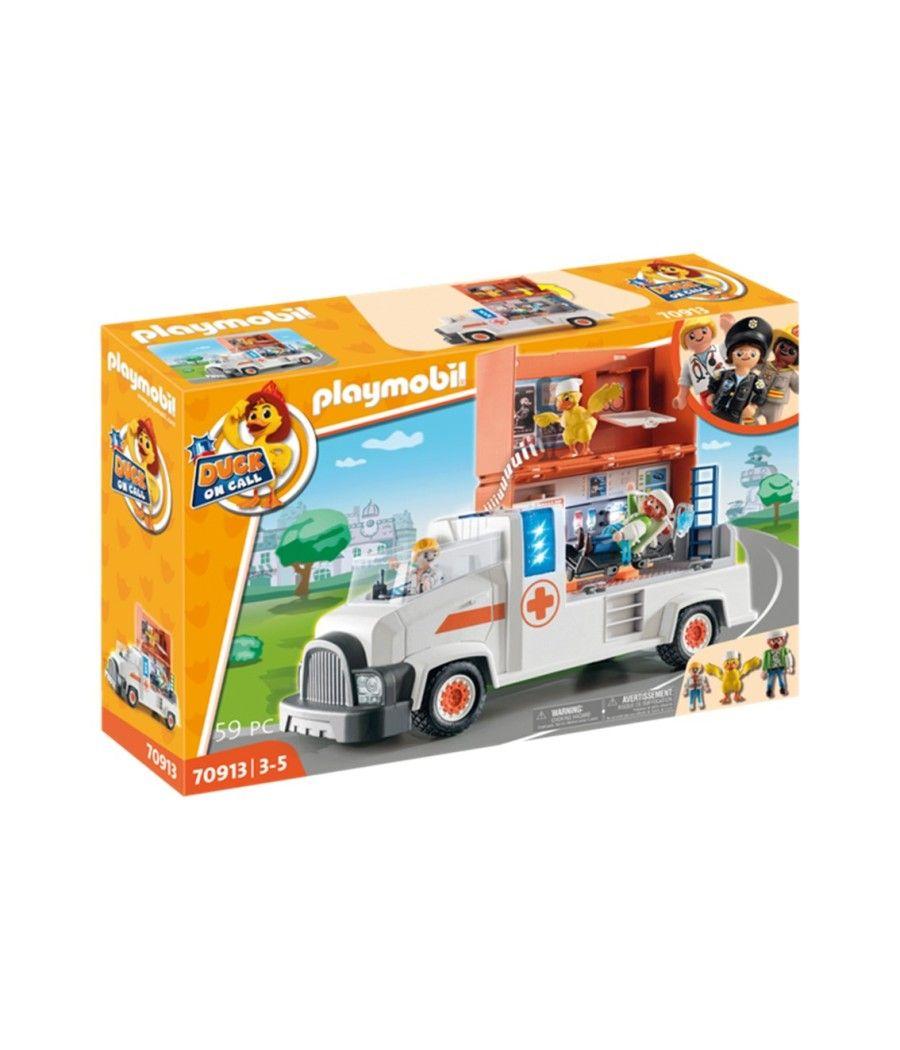 Playmobil duck on call camion ambulancia - Imagen 1